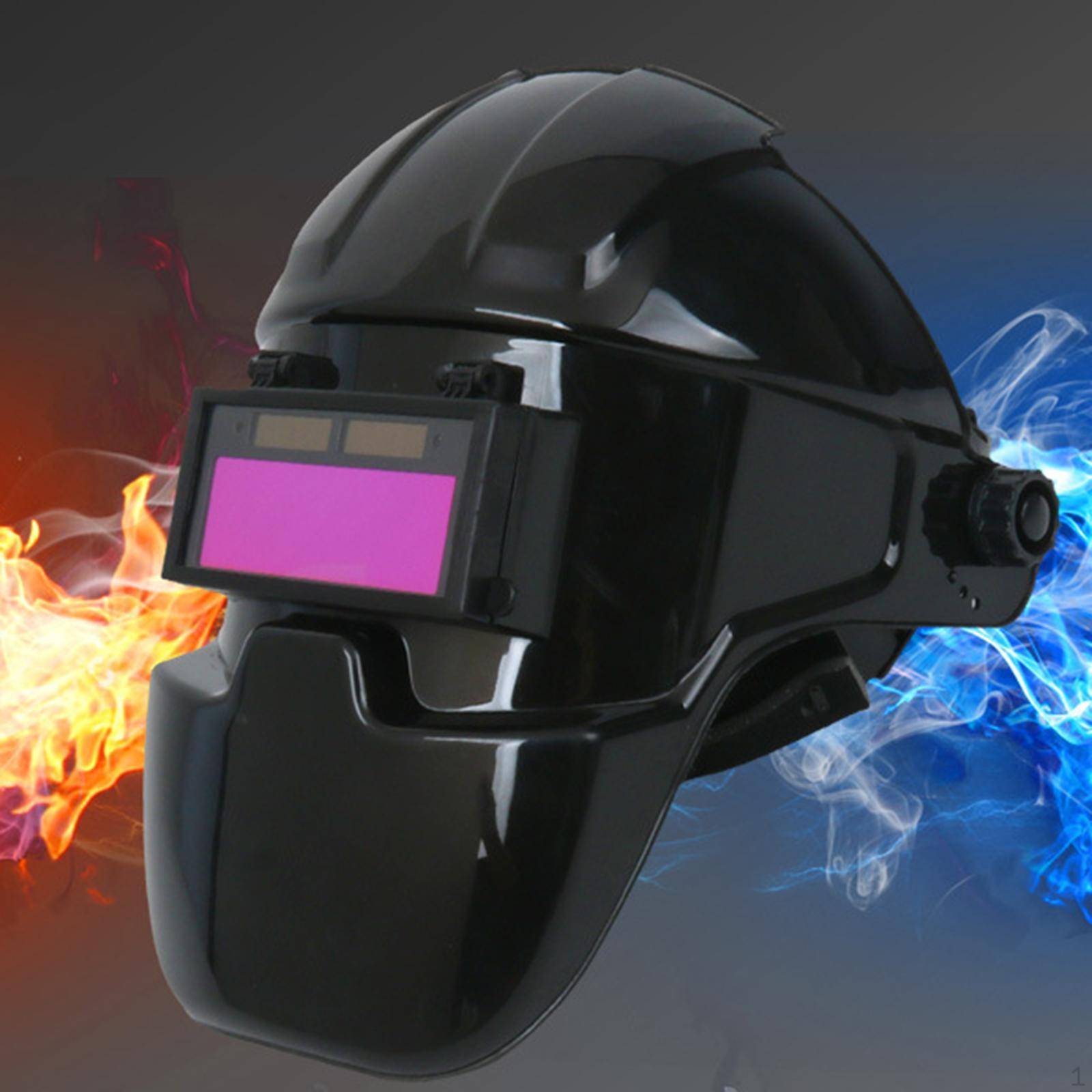 

Автоматическая затемняющая сварочная маска с откидным защитным кожухом для лица Violet Lens