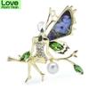 Latest Designer Fairy Brooches Lady Color Rhinestone Pearl Angel Gathering Gathering Casual Brooches For Women Pin Giveaway GiftsCasual Jewelry