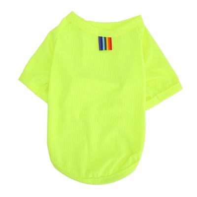 Hund Atmungsaktives Shirt Kurzarm Dehnbar Bequem Hunde Kurzarm T-Shirt für Kleine Hunde