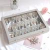 Jewelry Storage Box Earring Pendant Necklace Jewelry Display Box Dustproof Transparent Flip Lid Jewelry Box