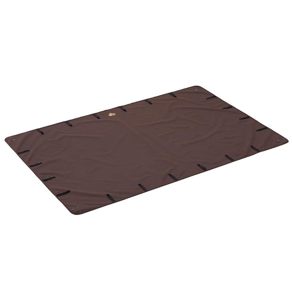 LOGOS Mudguard Tent Mat, Large, 71809747, Brown, Approx. 220cm Wide x 146cm Deep