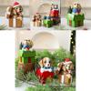 Cute Gift Puppy Resin Desktop Ornament For Holiday Scene Display