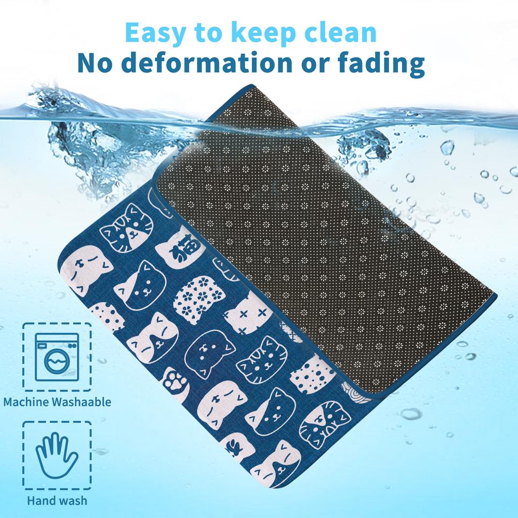 Cooling Pet Mat for Cats & Dogs, Sleeping Pad with Breathable Fabric, Anti-Mold & Durable, Heat Dissipation Cooling Pad for Pets