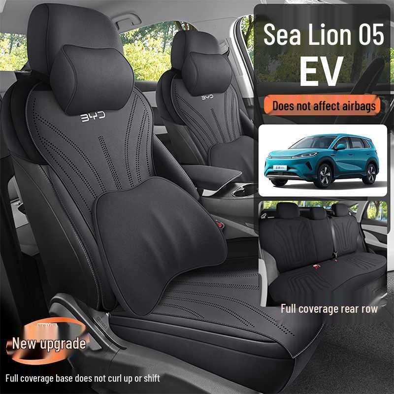 Funda de Cojín de Asiento de Ante para BYD Sea Lion 05EV - Ajuste Universal para las Cuatro Estaciones