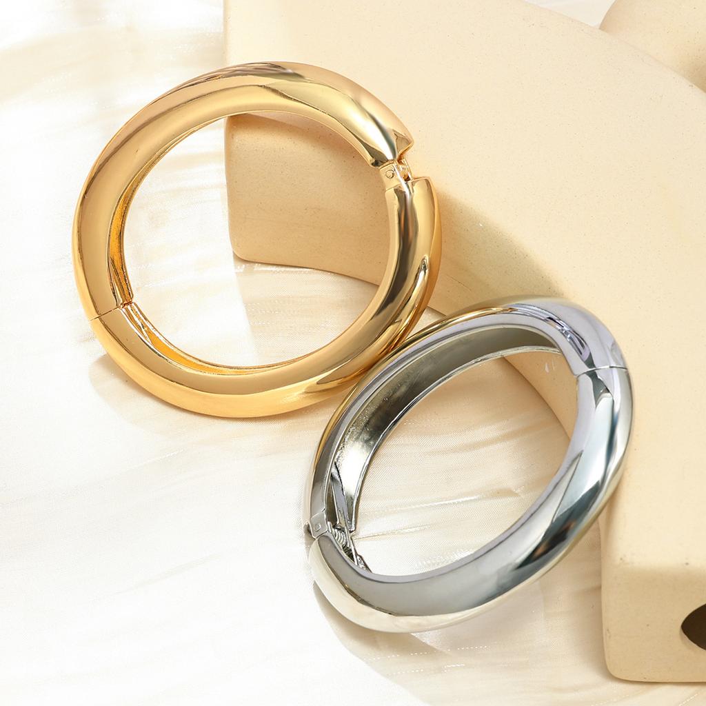 European and American design sense fashion gold glossy bracelet section fashion exaggerated ring jewelry bracelet women