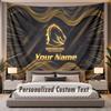 Custom Name Text Tapestry Brisbane Broncos Personalized Polyester Wall Tapestry For Bedroom And Room