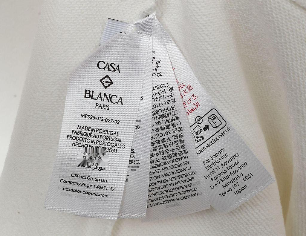 Crew Neck Casablanca Print Long Sleeve Sweatshirt for Men and Women