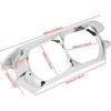 HDBUBALUS Motorcycle Headlight Bezel Trim Ring Cover Dual Headlamp Bezel Fit for Harley Road Glide 2015-Later Chrome