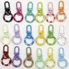 10/1pcs New Color Alloy Keychains Handmade DIY Bead Jewelry Accessories Luggage Keychains Spring Buckles Pendants