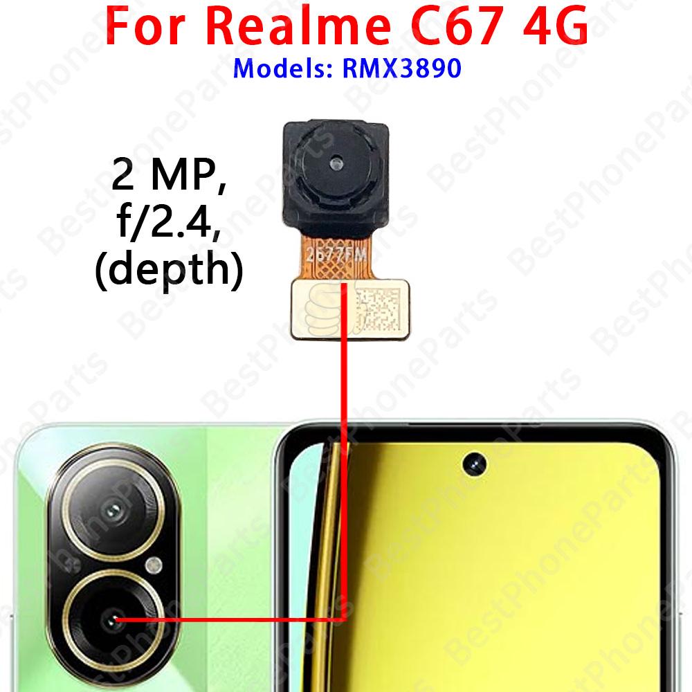 Fotocamera Posteriore Anteriore Per Realme C55 C67 4G GT Master GT Neo Modulo Fotocamera Principale Cavo Flessibile Sostituzione Ricambi
