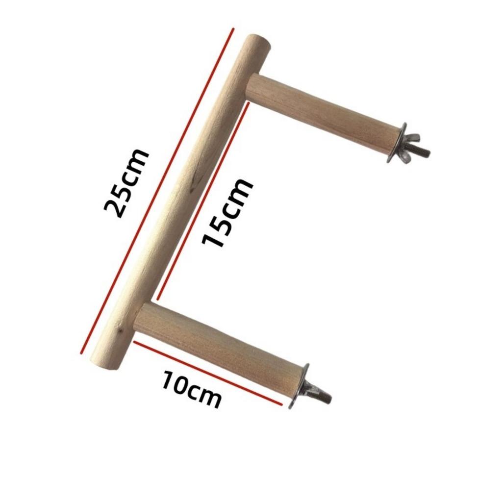 Parrot Perch Bird Stand Pole Shower Perch Standing Toy Parrot Stands Platform Parakeet Climbing Standing Branches Toy Cage Accessories for Cockatiels