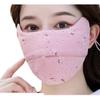 Floral Cotton Skincare Mask: Breathable, Dustproof, Coldproof, Windproof, Washable, Invisible Nose, Eye-Protection, for Autumn/Winter