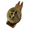 Brass Sundial Compass Handmade Leather Band/Wrist Compass and Nautical Sundial Watch/Best for Gift