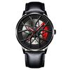 Boruse Trendy Locomotive Wheel Hub Watch Men'S Automatic Waterproof Luminous Quartz Watch