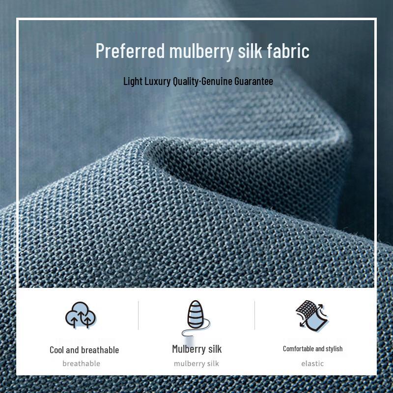 MONTAGUT Men's Silk Blend Jacquard Polo Shirt