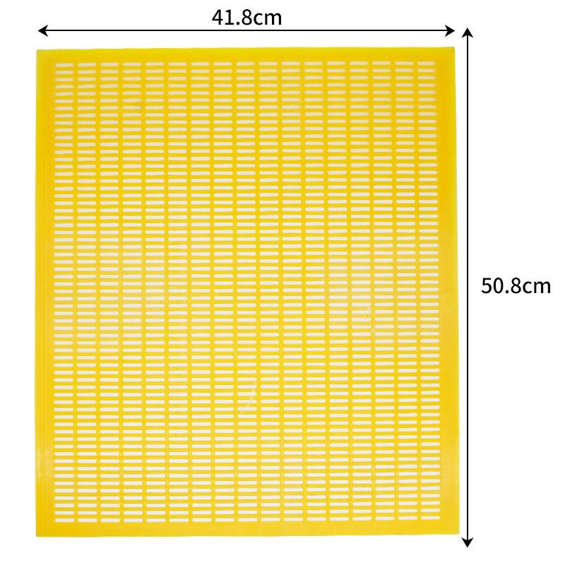 

2 шт. 10-рамкова пластикова решітка для ізоляції матки, розділова дошка для маток, бджільницьке обладнання 2pcs жовтий