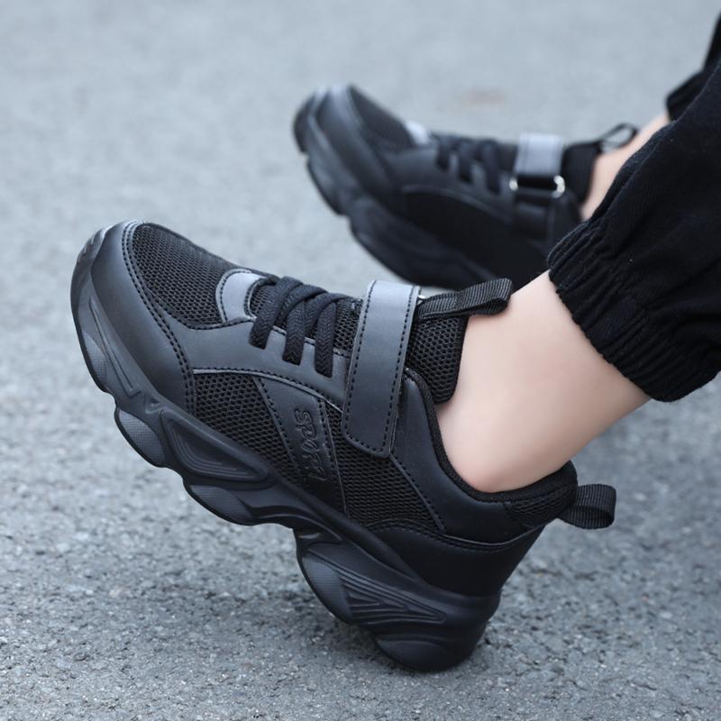 Summer Children Sneaker Boys Casual Shoes Black Breathable Student Running Shoes Fashion Kids Girls Outdoor Sport Tennis