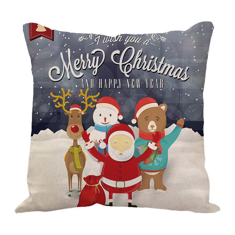 New Linen Christmas Pillows Linen Cushion Pillow Cover Pillow Pillow Car Pillow Sofa Pillow Cover