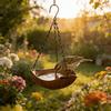 Garden Bird Bath, Vintage Decorative Birdbath Water Bowl, Bird Water Feeder Tray for Park, Deck, Yard, Porch, Courtyard, Balcony