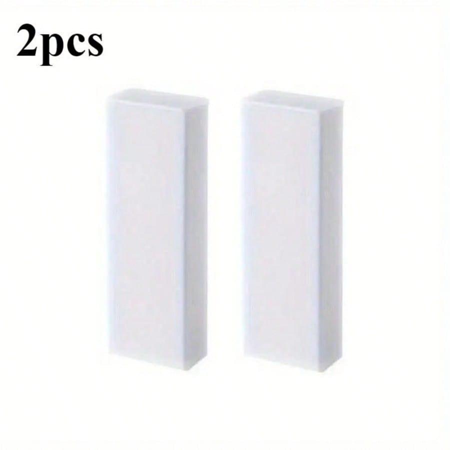 

2-piece set of durable white erasers, easy to use without manual labor, suitable for various scenarios 2pcs
