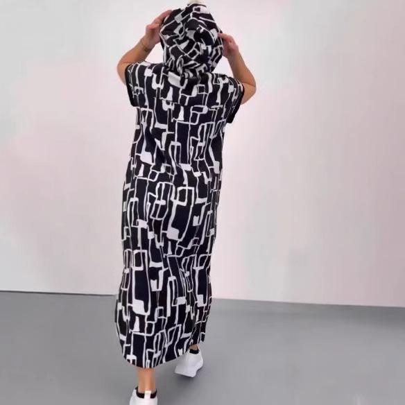 2024 Europäisches & Amerikanisches Taillenbetonendes V-Ausschnitt Langkleid - Schlankmachend, Trendiger Sommerstil