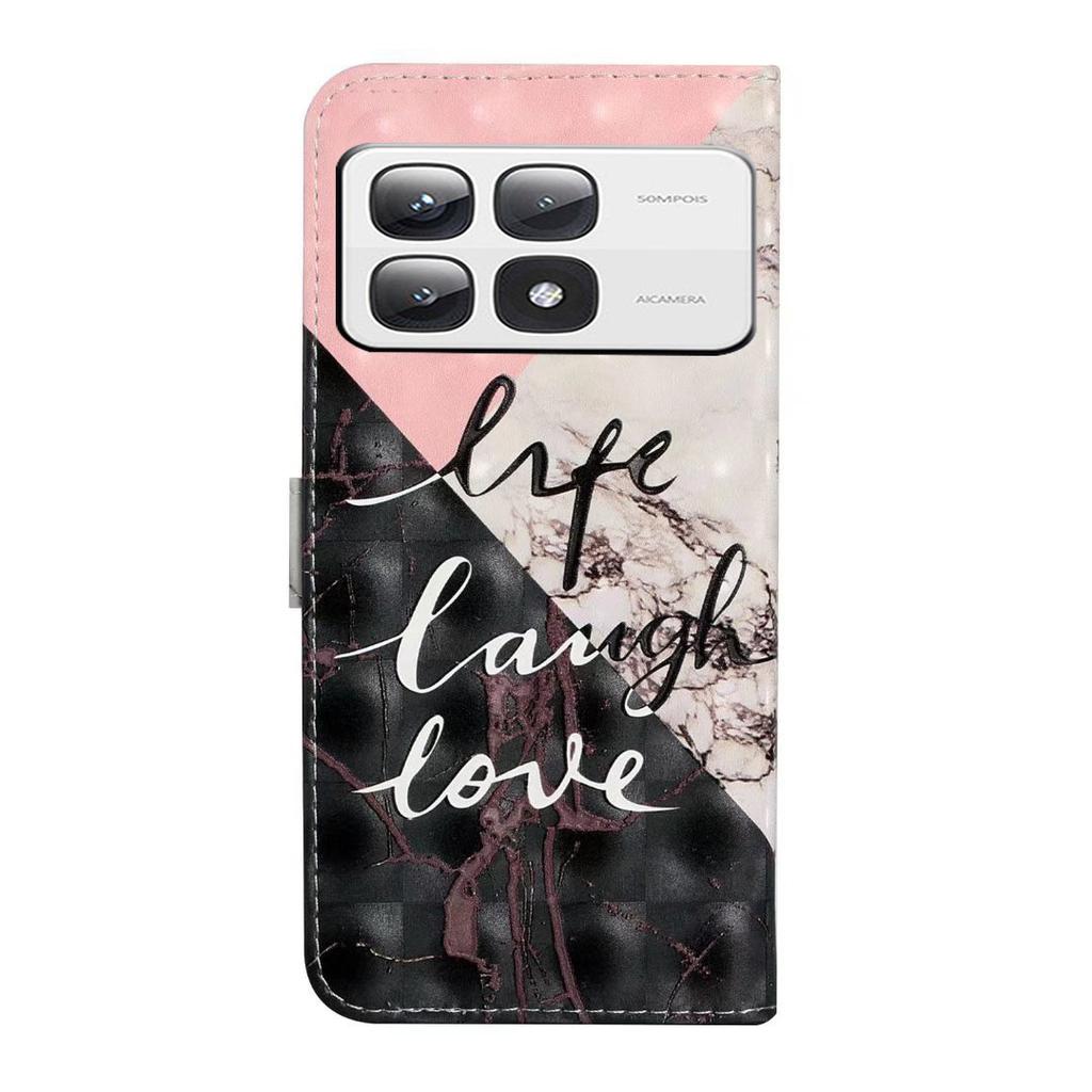 Etui dla Xiaomi 14T Pro 3D Kreatywny Wzór Skóra PU Stojak Pokrowiec na Telefon