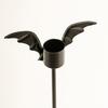 Gothic Bat Shape Candelabra Halloween Decoration Iron Taper Candleholder Easy Setups Festives Table Centerpieces Decors