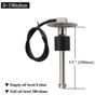100MM Fuel Level Sensor + 52MM Fuel Level Gauge 0-190 Ohm Fuel Oil Tank Level Meter Sensor For Boat Car Yacht Marine 9-32V