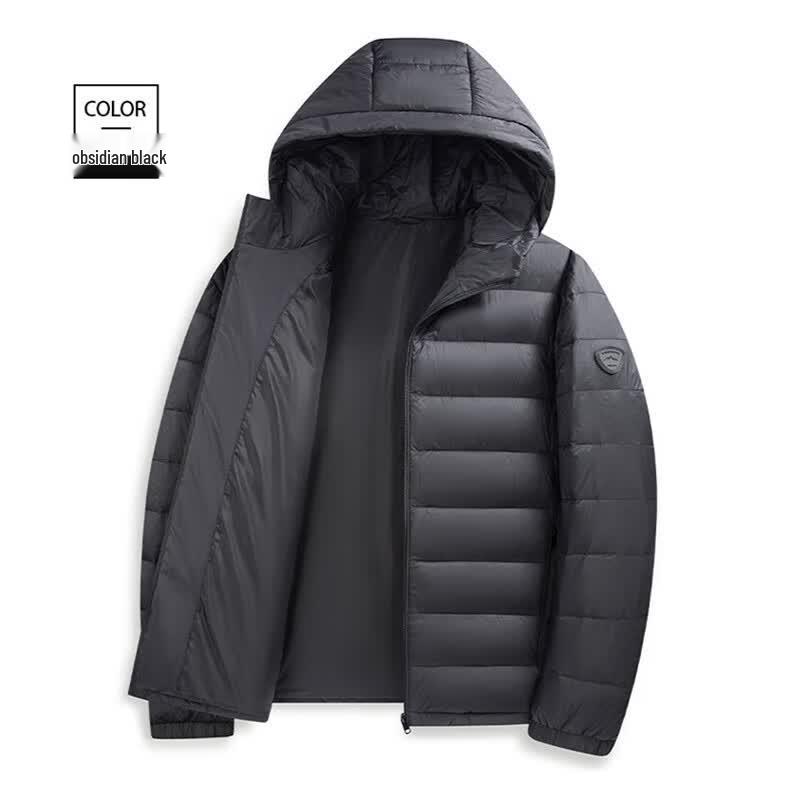 ROMON Men s Hooded Lightweight Down Jacket 180