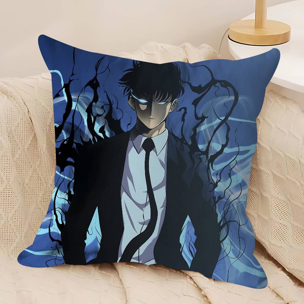 Cartoon Solo L-Leveling Kissenbezug Für Schlafzimmerzimmer Und Wohnzimmer Sofa Dekorative Kissenhülle