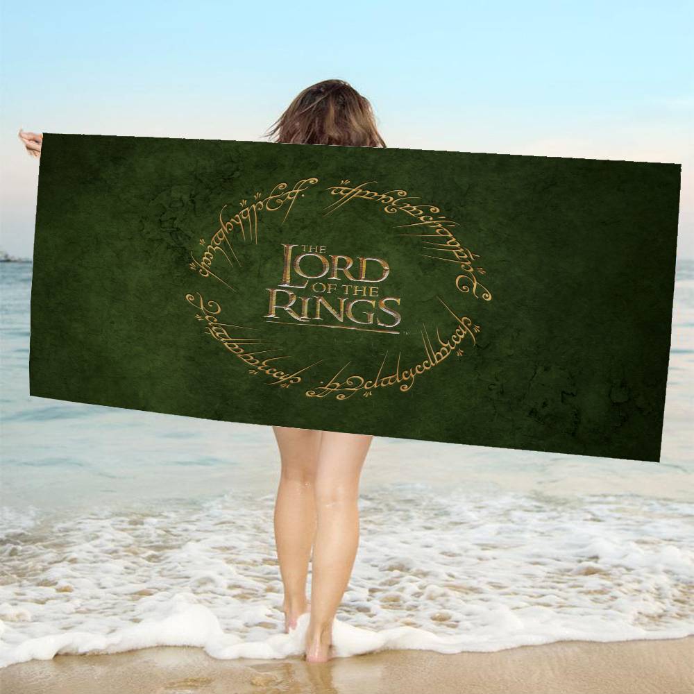 L-Lords Game Rings Microfiber Blanket Quick Drying Beach Towels Oversized Printing Super Absorbent Pool Towel Blanket