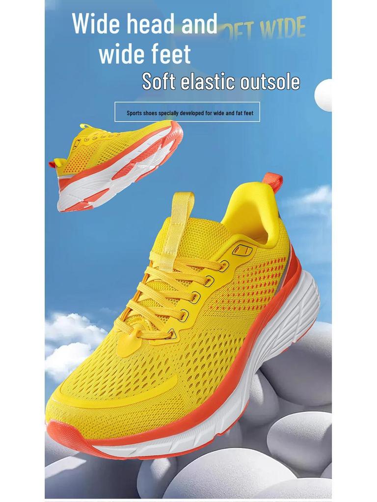 Men's Wide Sole Cross-border Sports Shoes: Comfortable, Breathable, Non-Slip Running Casuals, Sizes 39-48
