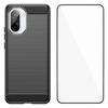 For OnePlus Ace 5 Racing 5G/OnePlus Nord CE5 5G Case with Screen Film WANLONFENG LS Series Big Lens Hole Brushed Texture TPU Phone Cover