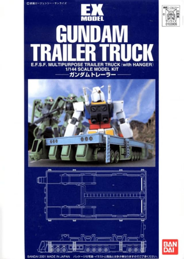 Bandai EX01 Gundam Trailer Truck 1/144