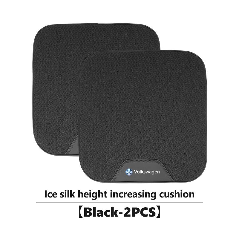 Car Sticker Hub Caps Universal Car Height Boost Seat Pad Ice Silk Breathable Memory Foam For Volkswagen VW Polo Jetta Sagitar Ma