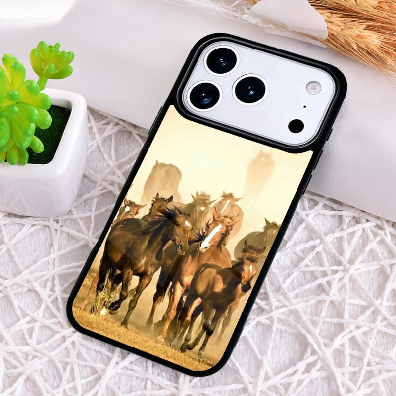

Running animal horse soft Shockproof Phone Case for iPhone 17 Air 16e 15 11 12 14 13 Pro Max Cover Coque iPhone 12 Pro Max