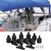 Powerful 12Pc 25Mm Marine Canopy Deck Hinge Claw Sliding Eye End Fittings Hardware General DIY Tools Solid Hardware Tools Durabl