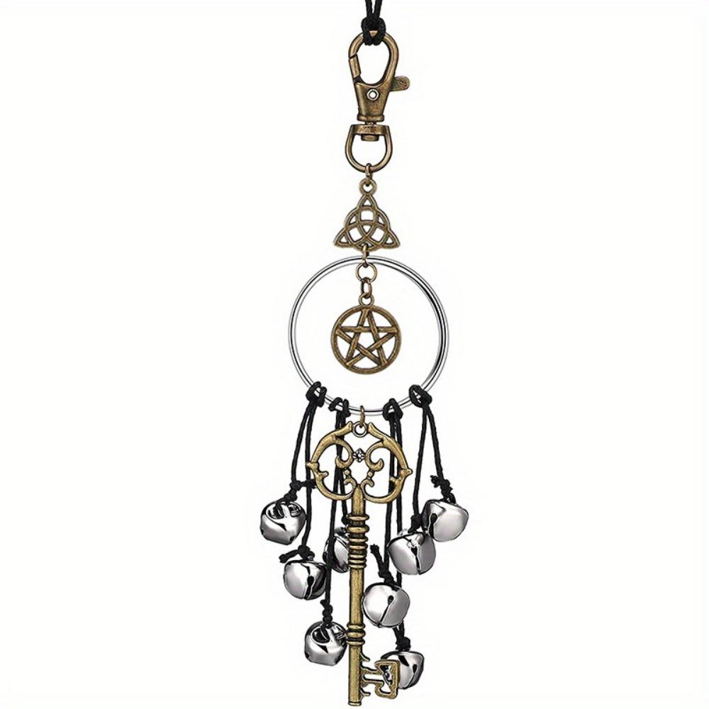 

Ретро Декоративный Колокольчик Ведьмы Колокольчик Ветра Ручной Работы Винтажный Подвесной Колокольчик Ведьмы Подвеска на Дверную Ручку Задний Двор
