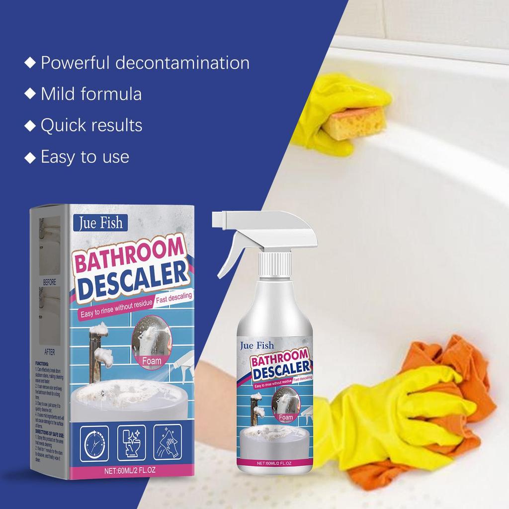 Bathroom Sink Stainless Steel Cleaner Shower Glass Limescale Stain Remover Cleaner Bathtubs