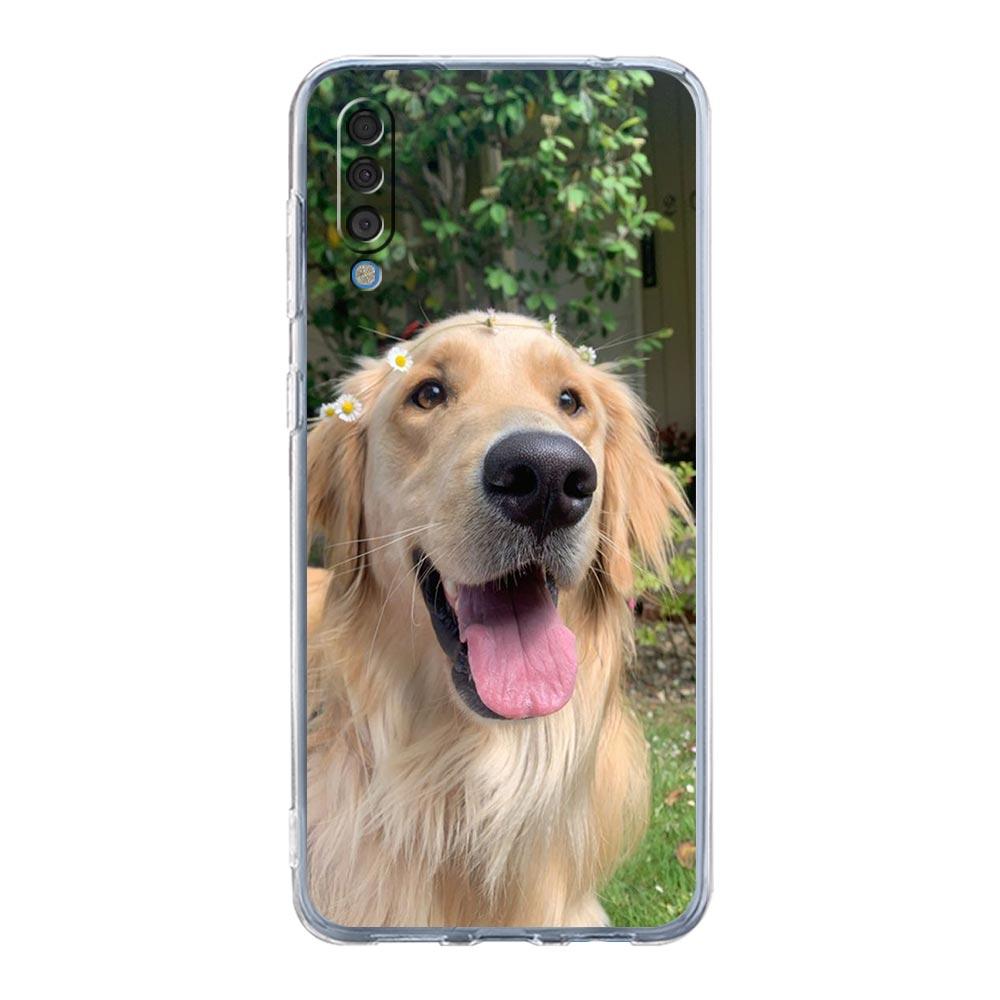 Golden Retriever Friend Phone Case For Samsung A52 A50 A70 A30 A40 A20E A10 A10S A20S A02S A04s A12 A22 A32 A72 5G Clear Cover
