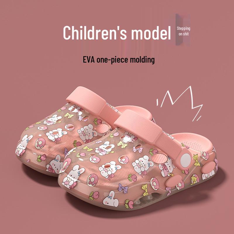 2026 Summer Baotou Kids' Sandals: Boys & Girls Hole Shoes for Beach
