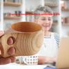 Holz Tee Kaffee Tasse Tragbar Outdoor Naturholz Getränke Trinkbecher mit Griff(# 1)