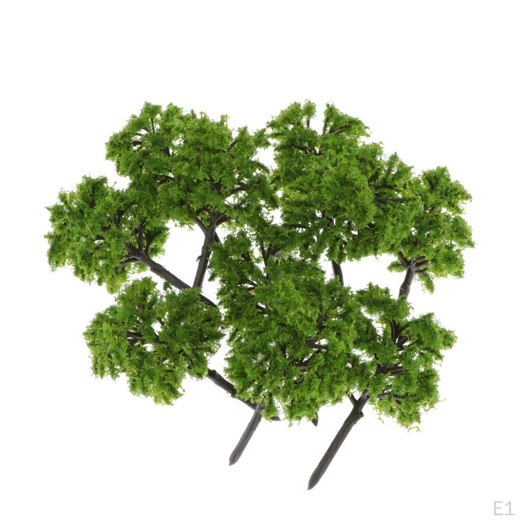 10-Pack Miniature Model Trees 3.15 inches Railroad Wargame Architectural Diorama Scenery