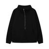 Women's Half-Zip Stand Collar Velvet Hoodie Jacket - Autumn/Winter Collection