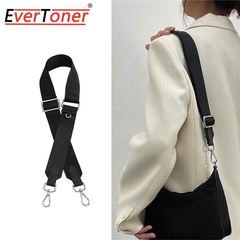 EverToner Canvas Schultertaschenriemen Für Pr-da Breiter Ersatz-Taschenriemen Einfarbige Damen Canvas Umhängetasche Zubehör Riemen