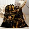 Ronaldo's Legacy: Goat Blanket Soft Warm Cozy Great for Sofa Bed Bedding All-Season Use Playful Design Suitable for Gifting Relatives and Friends