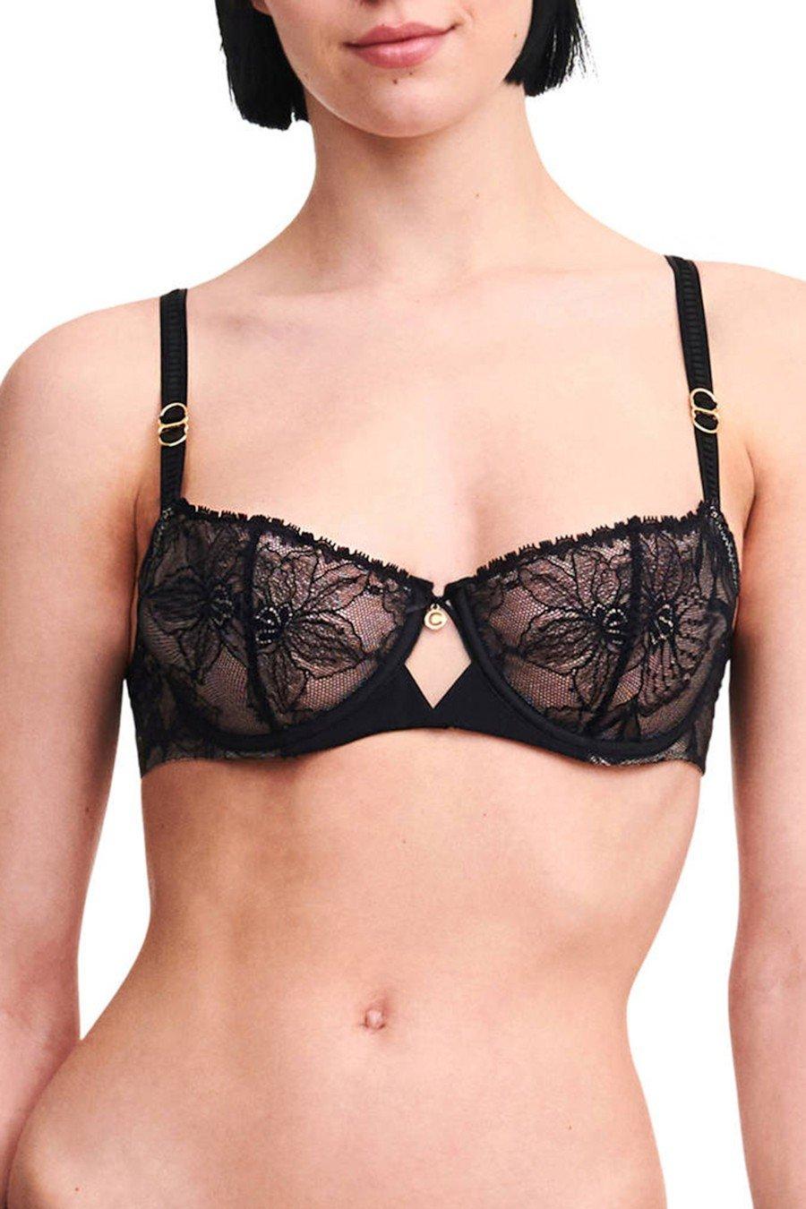 

Бюстгальтер з м якою чашкою Chantelle (96194) 70C прозорий колір чорний