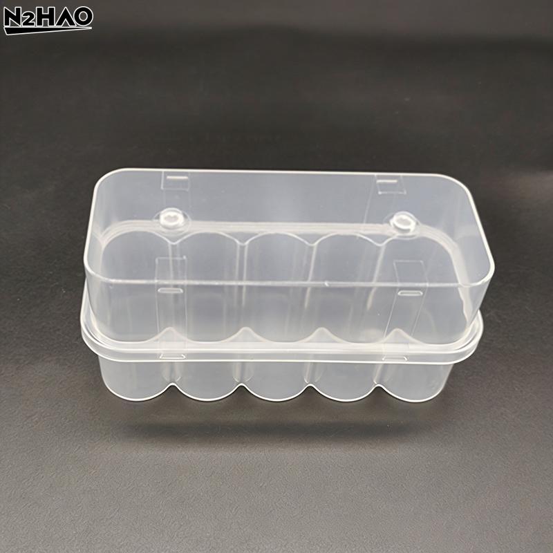 1PCS 20mL 10-Slot Vial Storage Case Plastic Clear Microtube Storage Box Stackable Freezer Tube Box Refrigerator Organizer
