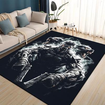COD 27 Style New Call of Duty Ghost Simon Gun Games Carpet Rug for Living Room Bedroom Home Sofa,Kids Play Non-slip Floor Mat