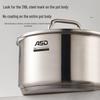 ASD 316L Stainless Steel Small Saucepan 20cm